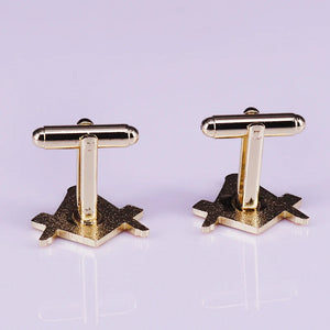 Masonic Square & Compass Cufflinks Decor