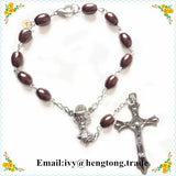 Religious Rosary Bracelet with Chalice Center - 10pcs Pack