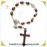 Religious Rosary Bracelet with Chalice Center - 10pcs Pack