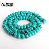 Chunky Turquoise Beads 5x8mm Large Hole for Jewelry Making
