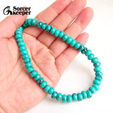 Chunky Turquoise Beads 5x8mm Large Hole for Jewelry Making