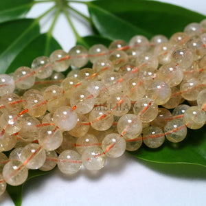 Meihan Citrine 8mm 10mm Round Beads for DIY Jewelry Making