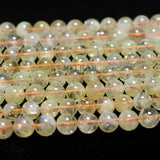 Meihan Citrine 8mm 10mm Round Beads for DIY Jewelry Making
