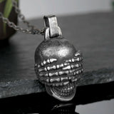Retro Hip-hop Punk Stainless Steel Skull Pendant Necklace