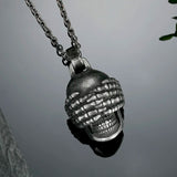 Retro Hip-hop Punk Stainless Steel Skull Pendant Necklace