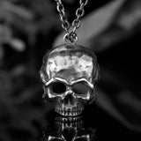 Skull Pendant Necklace Stainless Steel Punk Biker Jewelry