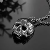 Skull Pendant Necklace Stainless Steel Punk Biker Jewelry