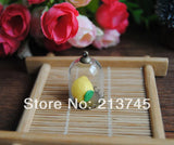 Glass Bubble Pendant Set with Bronze Lace Base - DIY Necklace