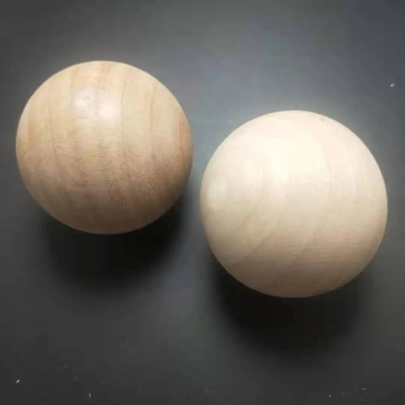 Natural 50mm Wooden Ball - No Varnish - Free Shipping