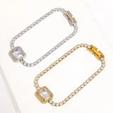 Stainless Steel Zircon Bracelet Bling Rhinestone Bangle