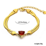 Stainless Steel Bangles with Cubic Zirconia Cuff Bracelets