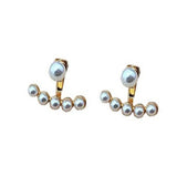French 925 Silver Sterling Pearl Earrings For Women
