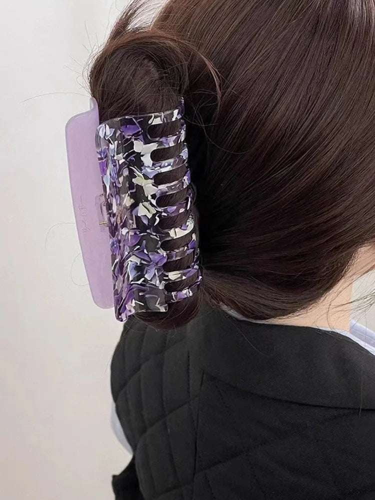 French Acetic Acid Vintage Shark Hair Clip for Women