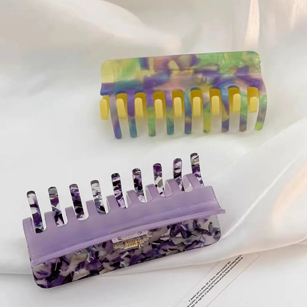 French Acetic Acid Vintage Shark Hair Clip for Women