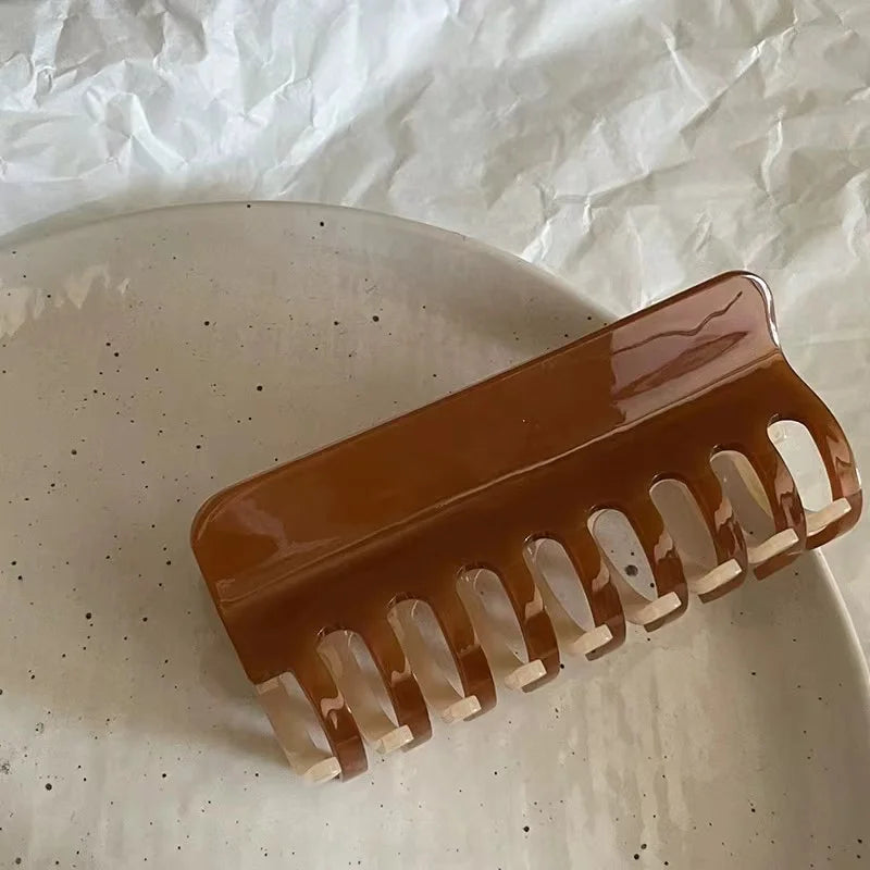 French Acetic Acid Vintage Shark Hair Clip for Women