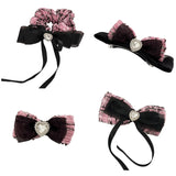 French Bowknot Hair Clips Tweeds Hair Clips Large Catch Barrette