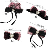French Bowknot Hair Clips Tweeds Hair Clips Large Catch Barrette