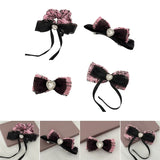 French Bowknot Hair Clips Tweeds Hair Clips Large Catch Barrette