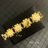 Vintage French Coin Bracelet Algerian Robe Cuff Jewelry Gift Women Accessories