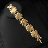 Vintage French Coin Bracelet Algerian Robe Cuff Jewelry Gift Women Accessories