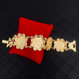 Vintage French Coin Bracelet Algerian Robe Cuff Jewelry Gift Women Accessories