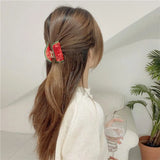 Colorful Watermelon Cherry Grape Enamel Hair Claw for Women