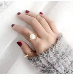 French Combination Set Ring Female Very Fine Forefinger Ring
