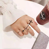 French Combination Set Ring Female Very Fine Forefinger Ring