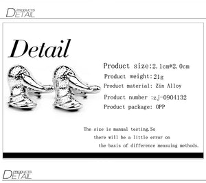 Duck Mallard Cuff Links for Men French CuffLink Fancy Shirt Wedding Gift