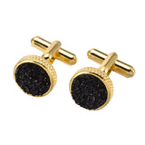 Green Crystal Cufflinks for Men's Women's Suit Shirts