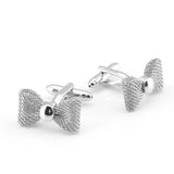 Bow-Knot Shape Cuff Links for Business Banquet Wedding