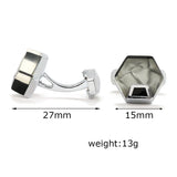 High-end Marbled Pattern French Cufflinks for Men