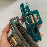 French Style Jelly Texture Acrylic Shark Claw Hair Claw