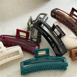 French Style Jelly Texture Acrylic Shark Claw Hair Claw