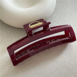 French Style Jelly Texture Acrylic Shark Claw Hair Claw