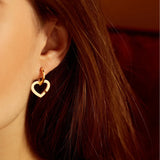 French Double Heart Women's Earrings Dinh Van Jewelry