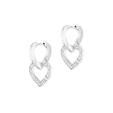 French Double Heart Women's Earrings Dinh Van Jewelry