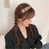 French Bow Sweet Headband for Women Girls, Temperament Fixed Broken Hai