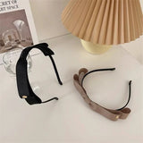 French Bow Sweet Headband for Women Girls, Temperament Fixed Broken Hai