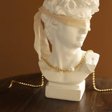 French Freshwater Pearl Bead Chain Necklace Stainless Steel 18k Plated