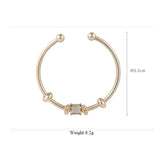 French High Sense Cylindrical Transfer Girlfriends Cuff Bracelet