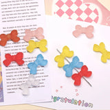 French Ins Japanese Sweet Jelly Frosted Bow Resin DIY Beaded Accessories