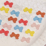 French Ins Japanese Sweet Jelly Frosted Bow Resin DIY Beaded Accessories