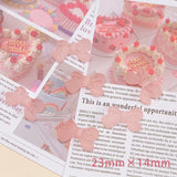 French Ins Japanese Sweet Jelly Frosted Bow Resin DIY Beaded Accessories