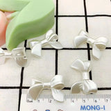 French Irregular Ribbon Pearl Bow DIY Earrings Hair Accessories