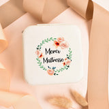 French Letter Garland Portable Jewelry Box