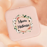 French Letter Garland Portable Jewelry Box