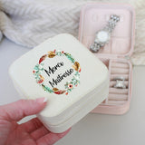 French Letter Garland Portable Jewelry Box