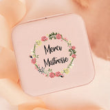 French Letter Garland Portable Jewelry Box