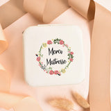 French Letter Garland Portable Jewelry Box